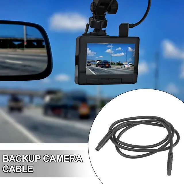 Alt view image 2 of 5 - 8 Pin 3ft 1m Backup Camera Extension Cable Dash Camera Cord Wires Car Rear View Camera