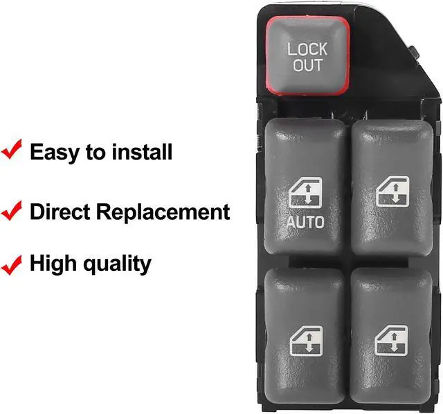 Alt view image 3 of 7 - Car Power Window Master Switch 10290244 DS1447 for Pontiac Sunfire 1995 1996 1997 1998 1999 2000 2001 2002 2003 2004 2005 for Pontiac Grand Prix