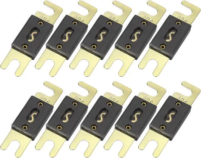 Main image of 10pcs Fuse Replacement 80A ANL Fuses for Car Truck Motorcycle Boat Audio CDs