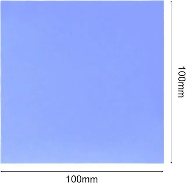 Alt view image 2 of 5 - Soft Silicone Thermal Conductive Pads 100mmx100mmx3mm Heatsink for CPU Cool Blue