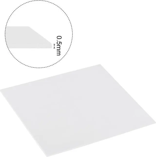 Alt view image 3 of 5 - Soft Silicone Thermal Conductive Pads 100mmx100mmx0.5mm Heatsink for CPU Cool Gray