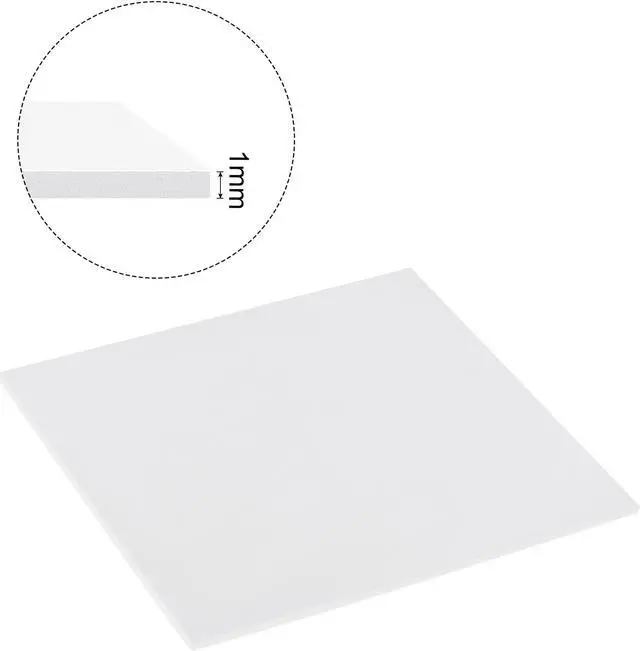 Alt view image 3 of 5 - Soft Silicone Thermal Conductive Pads w Sticker100mmx100mmx1mm Heatsink for CPU Cool Gray