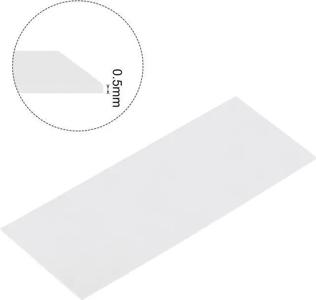 Alt view image 3 of 5 - Soft Silicone Thermal Conductive Pads 200mmx400mmx0.5mm Heatsink for CPU Cool Gray