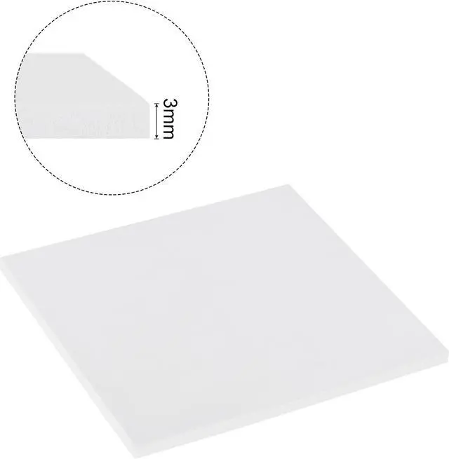 Alt view image 3 of 5 - Soft Silicone Thermal Conductive Pads 100mmx100mmx3mm Heatsink for CPU Cool Gray Pack of 2