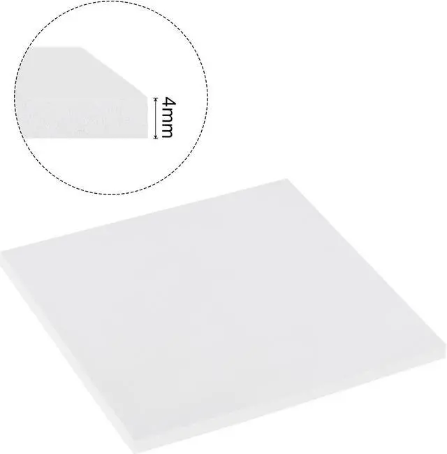 Alt view image 3 of 5 - Soft Silicone Thermal Conductive Pads 100mmx100mmx4mm Heatsink for CPU Cool Gray