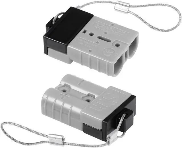 Main image of 6 Gauge Battery Quick Connect Disconnect Kit 50A Steel Wire Harness Connector for Winch Auto Car Trailer Driver, Grey, 2pcs