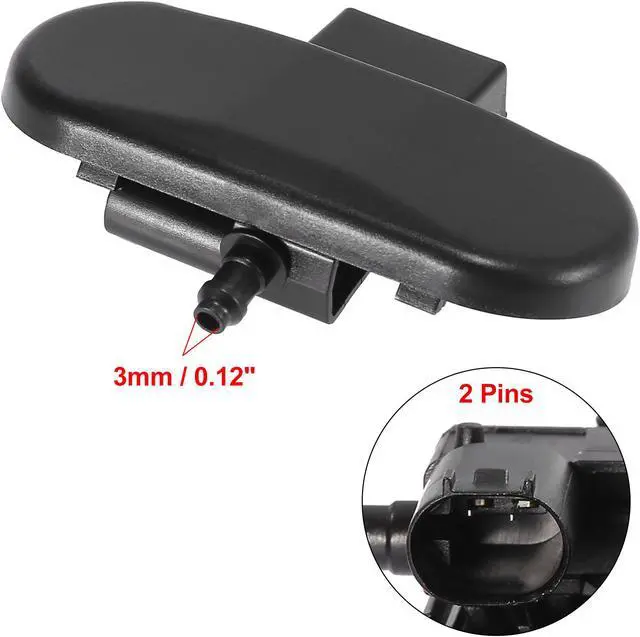 Alt view image 2 of 6 - Pair Windshield Washer Nozzles Spray Jet for Audi A4 Quattro A5 S5 RS5 S4 Left Right 8T0955987 8T0955988