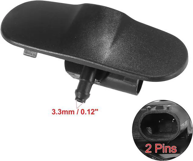 Alt view image 2 of 6 - Windshield Washer Nozzles Spray Jet for Audi A1 A3 A4 A6 S4 S6 Q7 TT RS RS6 S8 RS4 8J0955987G