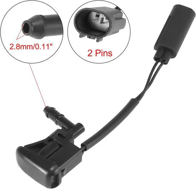 Alt view image 2 of 6 - 2pcs Windshield Washer Nozzles Spray Jet for BMW 3' E46 1997-2006  Z4 E89 2008-2016 Left Right 61667056731