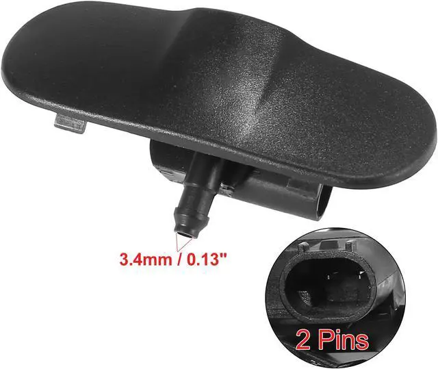Alt view image 2 of 6 - Windshield Washer Nozzles Spray Jet for Audi A4 2008-2015 A5 2010-2016 Right 8T0955988B