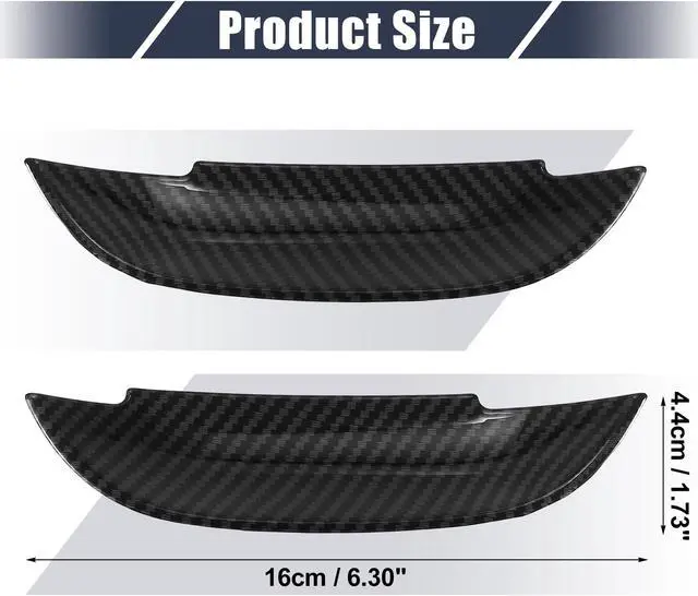 Alt view image 3 of 6 - 2pcs Car Exterior Door Handle Bowl Cover Trim Decor Outer Door Bowl Trim Stickers for Dodge Charger 2011-2020 for Dodge Challenger 2015-2020