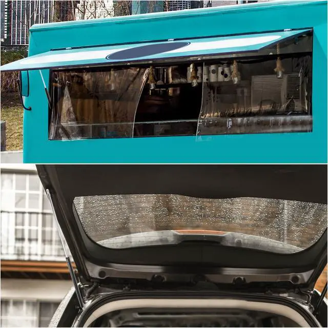 Alt view image 6 of 7 - 19 Inch 294N/66Lbs Gas Struts Shocks Lift Supports Lid Stay Black Car RV Cabinet Camper Window Lift Support