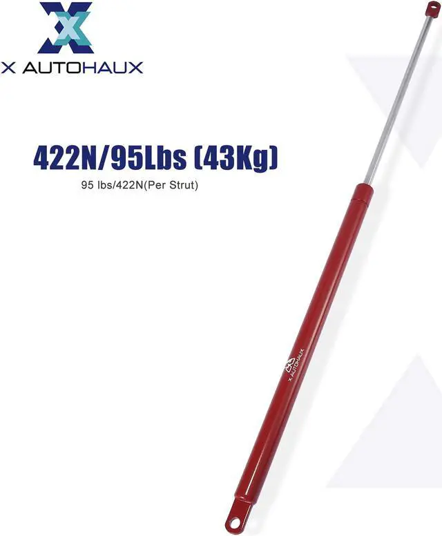 Alt view image 3 of 7 - 24 Inch 422N/95Lbs Gas Struts Shocks Lift Supports Lid Stay Red Car RV Cabinet Camper Window Lift Support