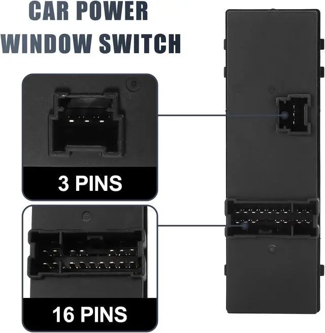 Alt view image 5 of 7 - Master Driver Side Power Window Switch 25401-3TA5A Replacement for Nissan Sentra Altima Rogue Leaf 2013-2018