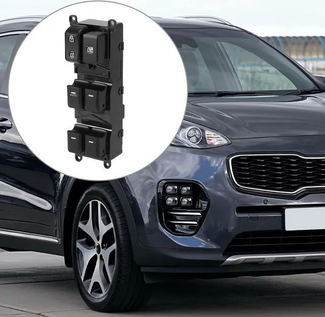 Alt view image 2 of 7 - Master Driver Side Power Window Switch 93570-1W155 Replacement for Kia Rio 2012-2015