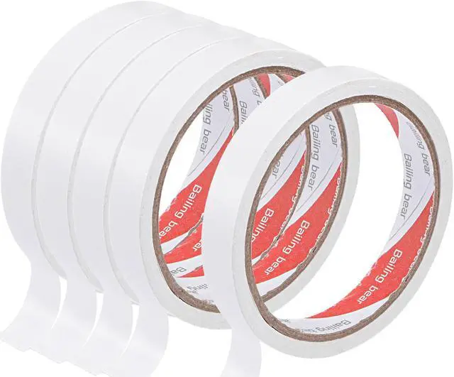 Main image of Double-Sided Adhesive Tape 15mm 10m/32.8ft Paper Backing for DIY Arts Crafts Scrapbook 8 Rolls