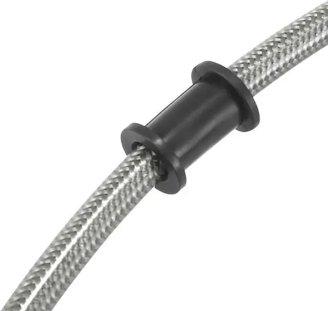 Alt view image 7 of 7 - Universal 110cm 43.31" Motorcycle Brake Clutch Oil Hose Line Pipe Hydraulic Reinforced Stainless Steel Braided Silver Tone