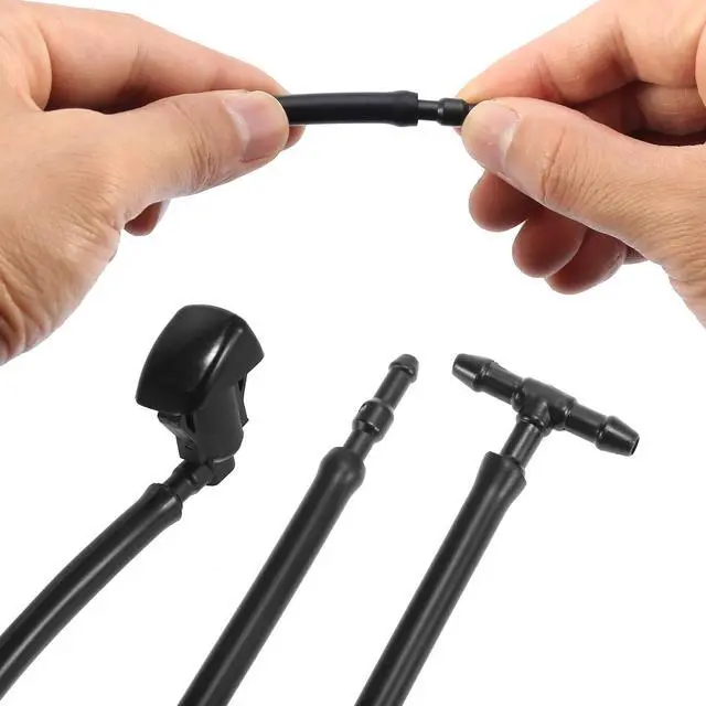 Alt view image 7 of 7 - Front Windshield Washer Nozzles Kit for Toyota Solara 2004-2008 2.2 Meters Windshield Washer Hose with 2pcs Connectors Replaces 85381-AE020
