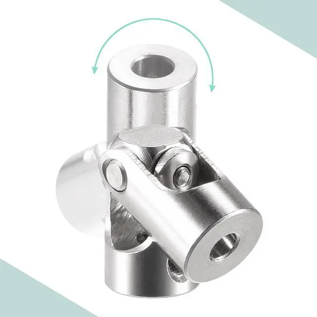 Alt view image 5 of 7 - 3mm to 3mm Inner Dia Rotatable Universal Joint Shaft Coupling L23 x D9 with Screws and Wrench for RC Model Pack of 5