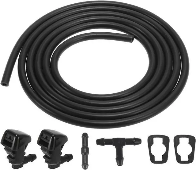 Main image of Front Windshield Washer Nozzles Kit for Jeep Commander 2.2 Meters Windshield Washer Hose with 2pcs Connectors Replaces 55157319AA