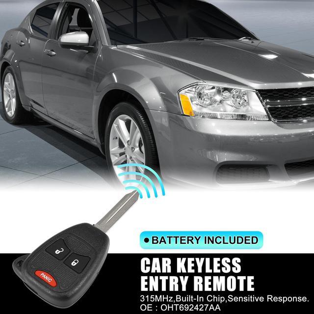 Alt view image 2 of 7 - Replacement Keyless Entry Remote Car Key Fob OHT692427AA 315MHz for Dodge Avenger Charger Caliber Durango for Ram 3 Button with Door Key