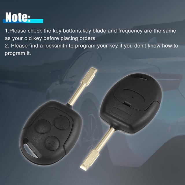 Alt view image 7 of 7 - 3 Key Buttons 433MHz Fob Entry Car Remote Key Replacement for Ford Focus Fiesta Fusion Transit Connect