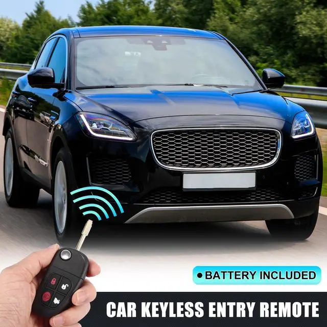Alt view image 2 of 7 - Replacement Keyless Entry Remote Car Key Fob 433MHz for Jaguar S Type XJ8 2001-2008 for Jaguar x Type 2002-2008 NHVWB1U241