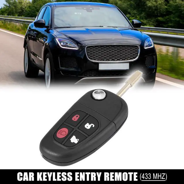 Main image of Replacement Keyless Entry Remote Car Key Fob 433MHz for Jaguar S Type XJ8 2001-2008 for Jaguar x Type 2002-2008 NHVWB1U241