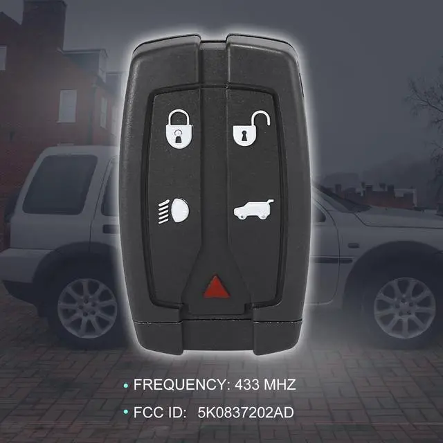 Alt view image 3 of 7 - Replacement Keyless Entry Remote Car Key Fob 433MHz for Land Rover Freelander 2 2007-2015