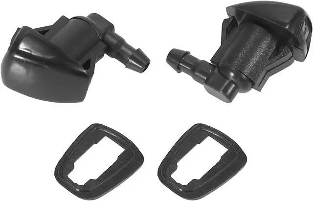 Alt view image 5 of 6 - Front Windshield Wiper Nozzles for Toyota Sienna Tundra Corolla with Gaskets - Pack of 2 Black