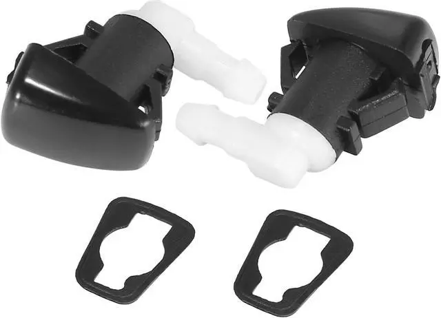 Alt view image 5 of 6 - Front Windshield Washer Nozzles Fit for Dodge Durango with Hose Connector - Pack of 7 Black