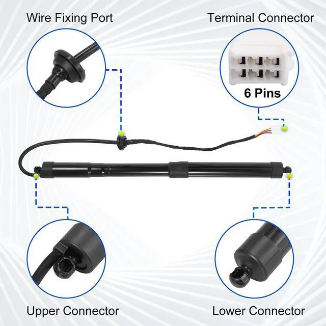 Alt view image 6 of 7 - Pair Rear Left and Right Tailgate Lift Support Electric Power Gas Strut 6892009010 6891009010 for Toyota RAV4 2013-2018