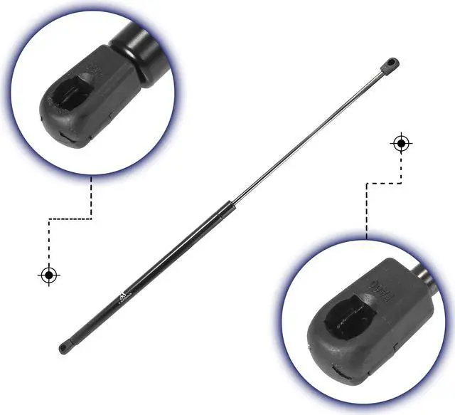 Alt view image 4 of 7 - 2pcs 27inch 45Lbs/200N Black Universal Lift Supports Struts Shocks Gas Spring for Car Boat RV