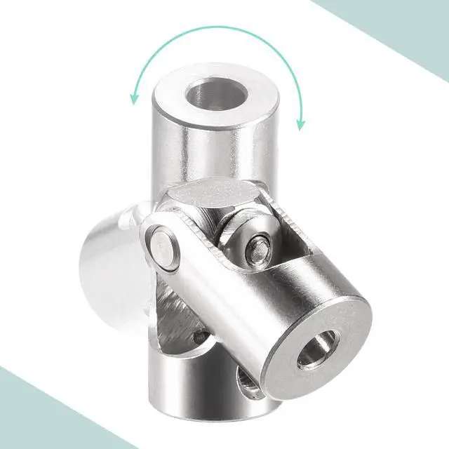 Alt view image 5 of 7 - 3mm to 3.17mm Inner Dia Rotatable Universal Joint Shaft Coupling L23 x D9 with Screws and Wrench for RC Model Pack of 4