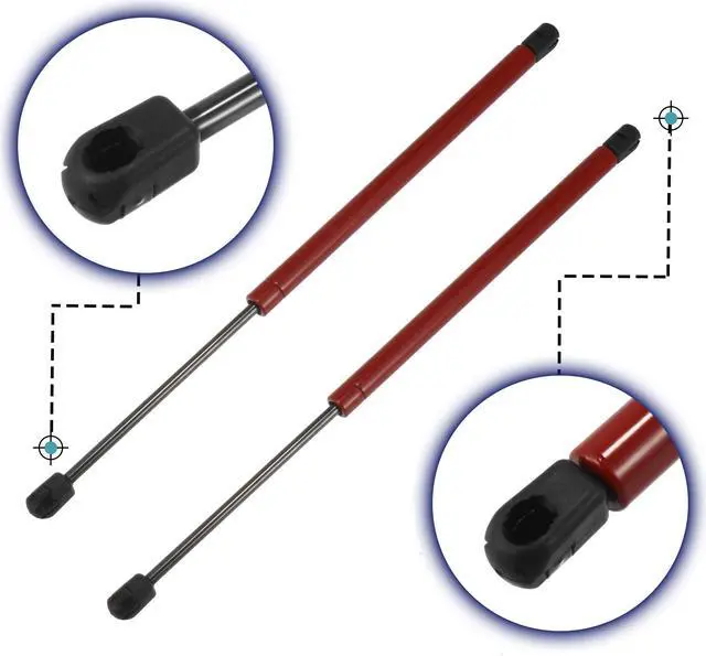 Alt view image 4 of 7 - 2pcs Front Hood Gas Struts Shocks Lift Supports for ISUZU D-Max 2005-2012 Red