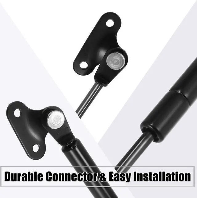 Alt view image 6 of 6 - 2 Pcs Rear Trunk Gas Struts Shocks Lift Supports for Toyota Landcruiser 80 Series 1990-1997 Black