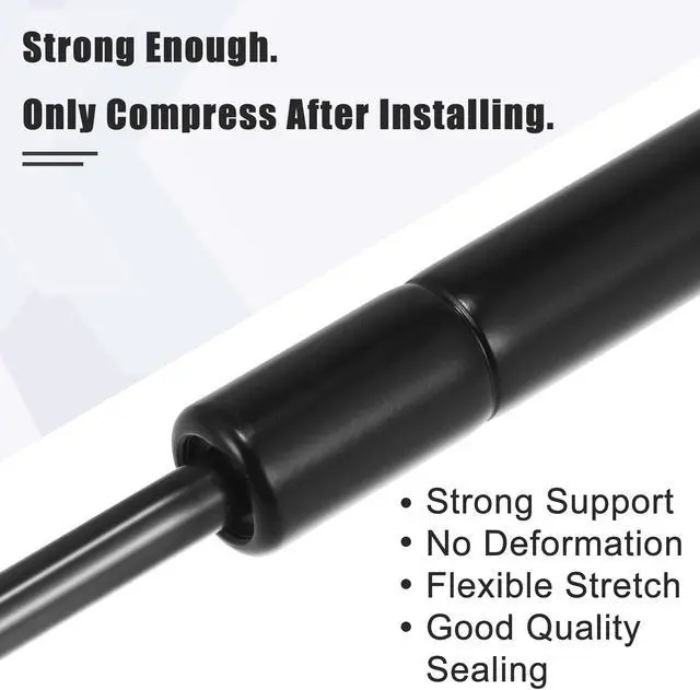 Alt view image 5 of 6 - 2 Pcs Rear Trunk Gas Struts Shocks Lift Supports for Toyota Landcruiser 80 Series 1990-1997 Black