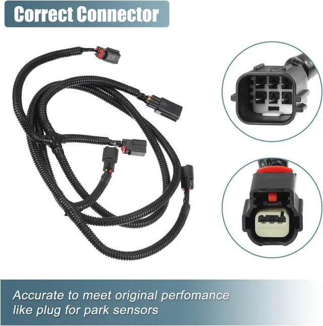 Alt view image 4 of 7 - Rear Park Assist Wiring Harness 68031820AA For Dodge For RAM 1500 2009-2020 For Dodge For Ram 2500 3500 10-18 Backup Wiring Jumper Harness with Connector for Park Sensor Replace