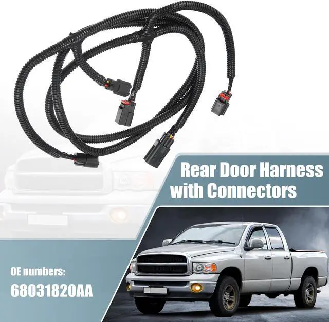 Alt view image 2 of 7 - Rear Park Assist Wiring Harness 68031820AA For Dodge For RAM 1500 2009-2020 For Dodge For Ram 2500 3500 10-18 Backup Wiring Jumper Harness with Connector for Park Sensor Replace
