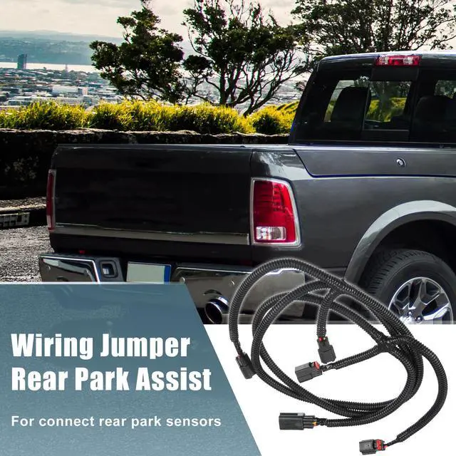 Alt view image 3 of 7 - Rear Park Assist Wiring Harness 68031820AA For Dodge For RAM 1500 2009-2020 For Dodge For Ram 2500 3500 10-18 Backup Wiring Jumper Harness with Connector for Park Sensor Replace