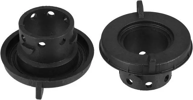 Alt view image 5 of 6 - 2pcs H13 LED Headlight Adapter Base Bulb Sockets Retainer Holder Universal for Car Black