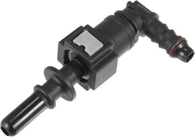 Alt view image 6 of 6 - 7.89mm SAE to 5/16 8mm 90 Degree Fuel Line Hose Quick Release Connector Disconnect Hose Nylon 2PCS