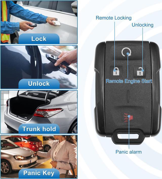 Alt view image 3 of 7 - 4 Button Keyless Entry Remote Control Replacement Key Fob Proximity Smart Fob M3N32337100 for Chevrolet Colorado 2015-2021 315MHz