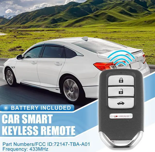 Alt view image 2 of 7 - 4 Button Car Keyless Entry Remote Control Replacement Key Fob Proximity Smart Fob KR5V2X for Honda Civic 2016-2019 433MHz 47 Chip