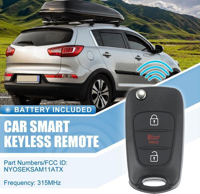 Alt view image 2 of 7 - 3 Button Flip Car Keyless Entry Remote Control Replacement Key Fob Proximity Smart Fob NYOSEKSAM11ATX for Kia Sportage 2012 2013 315MHz