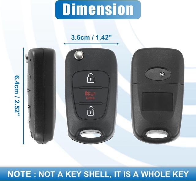 Alt view image 5 of 7 - 3 Button Flip Car Keyless Entry Remote Control Replacement Key Fob Proximity Smart Fob NYOSEKSAM11ATX for Kia Sportage 2012 2013 315MHz