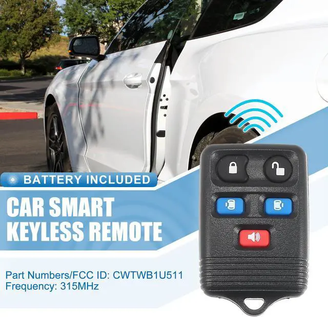 Alt view image 2 of 7 - 5 Button Car Keyless Entry Remote Control Replacement Key Fob Proximity Smart Fob CWTWB1U511 for Ford Freestar 2004-2007 315MHz