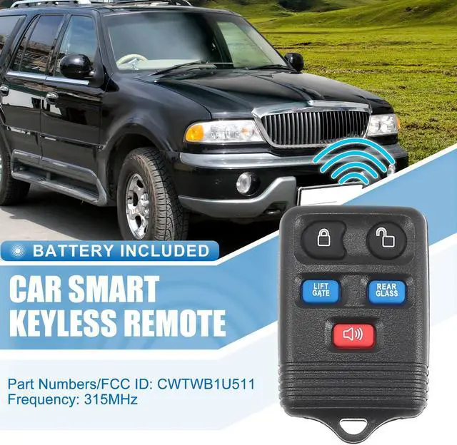 Alt view image 2 of 7 - 5 Button Car Keyless Entry Remote Control Replacement Key Fob Proximity Smart Fob CWTWB1U511 for Lincoln Navigator 2003-2007 315MHz