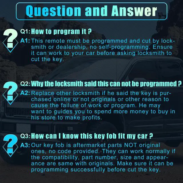 Alt view image 5 of 7 - 315MHz M3N-A2C31243800 Replacement Smart Proximity Keyless Entry Remote Key Fob for Ford Explorer 2016-2017 3 Buttons with Door Key 49 Chip