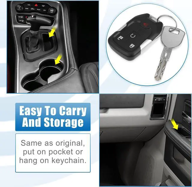 Alt view image 7 of 7 - 4 Button Car Keyless Entry Remote Control Replacement Key Fob Proximity Smart Fob HYQ1EA for GMC Acadia 2017-2020 433MHz 46 Chip
